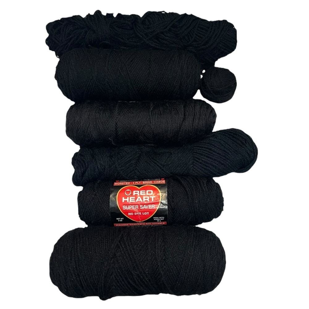 Lot of Black Yarn